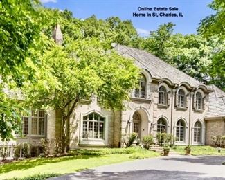 Beautiful Home in St. Charles is the site for the online estate sale...