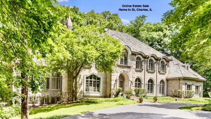Beautiful Home in St. Charles is the site for the online estate sale...