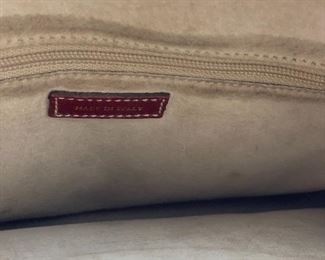 Lot 9150.  $48.00  Vintage Kate Spade Red Leather Zip Top Purse, 12x8x3-1/4" deep, made in Italy - Great classic style and the color is a beautiful hue of red, one handle,  Grab this quick; it won't last and unfortunately, Kate won't be designing anything anymore.  :-(