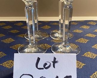 Lot 9065. $60.00.  Ralph Lauren Crystal Candlesticks - 2 pairs and they are stunning!  Perfect for Thanksgiving!