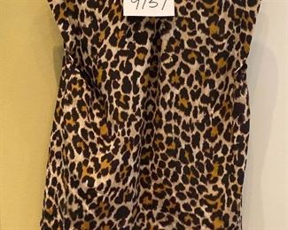 Lot 9157. $30.00  J. Crew, sassy, leopard print blouse.  Fun addition to your wardrobe.  Sz. 10