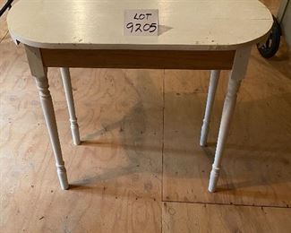 Lot 9205.  $40.00 Vintage dressing table or vanity, with swing-out arms to attach skirting.  