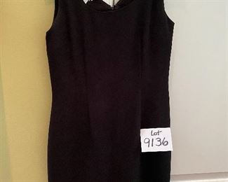 Lot 9136 $18.00.  Need a Little Black Dress?  Here's the Perfect Sleeveless one from Ann Taylor, Size Medium - Size 8,  Polyester Lining, 100% acetate, just the right garment for a business cocktail party, a wedding, or even a funeral.  Everyone should own one of these - this is in excellent condition and reasonably priced!.
