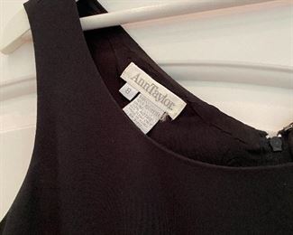 Lot 9136 $18.00.  Need a Little Black Dress?  Here's the Perfect Sleeveless one from Ann Taylor, Size Medium - Size 8,  Polyester Lining, 100% acetate, just the right garment for a business cocktail party, a wedding, or even a funeral.  Everyone should own one of these - this is in excellent condition and reasonably priced!.