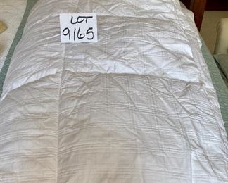Lot 9165.  $50.00. Eddie Bauer Home series, white Queen size comforter.  Great condition.  The picture makes it look like I would like to dive right into this super clean and fresh down comforter!
