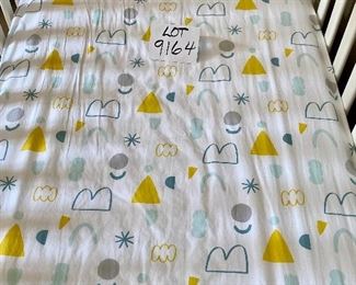 Lot 9164.  $200.00 Pottery Barn, "Kendall low profile Crib", with Serta mattress.  Fixed sides, Great looking crib as well, good for baby girls or boys.