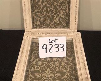 Lot 9233.  $58.00.  2 Anthropologie wall display cases with latch closure. 12"H x 10"W.