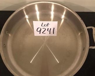Lot 9241.  $150.00.  All Clad 4 qt saute pan with lid.