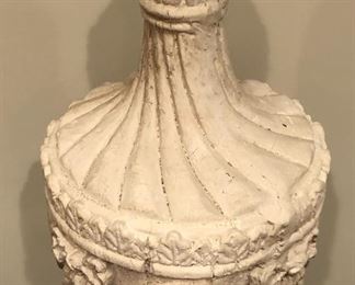 Lot 9243.  $30.00. .  Plaster garden art. (26" H x 10"W). Interesting piece.  