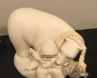 Lot 9253.  $94.00.  Dept 56 lot of 3 Snowbabies figurines: "Has Santa been here yet?" music box; "See You Next Year" and "Snuggle Up".