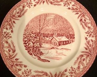 Lot 9269.  $30.00  Burleigh for Williams Sonoma"Twilight Passage" - 6 dessert plates.
