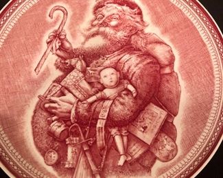Lot 9270.  $120.00.  Saint Nick by Josiah Wedgwood for Williams Sonoma - 12 dessert plates.
