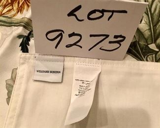 Lot 9273.  $25.00.  Williams Sonoma Fall table runner. 106" x 16"
