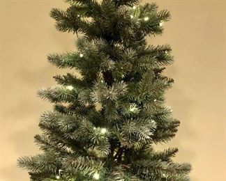 Lot 9286.  $125.00.  Pottery Barn, lighted Christmas tree.  4' Tall x 22' diam.