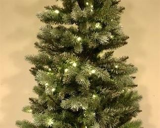 Lot 9286.  $125.00.  Pottery Barn, lighted Christmas tree.  4' Tall x 22' diam.