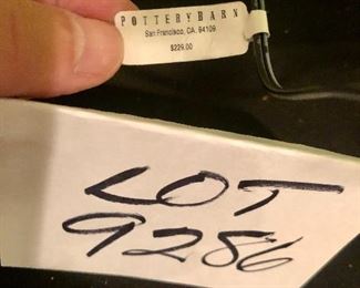 Lot 9286.  $125.00.  Pottery Barn, lighted Christmas tree.  4' Tall x 22' diam.