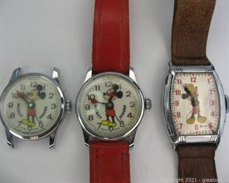 Vintage Mickey Mouse Manual Watches