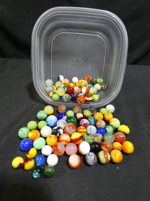 More than 100 Vintage Marbles