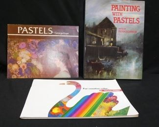 2 Packs Pastels & 3 Books on Pastels