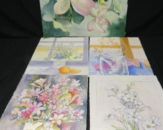 24 Flower Inspired Watercolor Paintings
