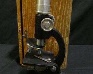 2 Vintage Tabletop Microscopes