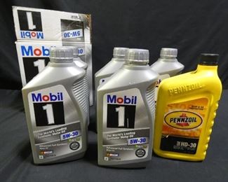Mobile 1 5W-30 Synthetic Oil& Penzoil Oil