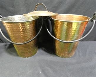 2 Copper Buckets