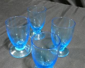 Cobalt Blue & Blue Glasses and Plates