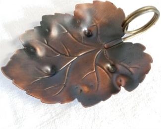 Coppercraft Copper Leaf Dish