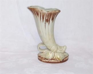 Cornucopia Drip Glaze Pottery Vase