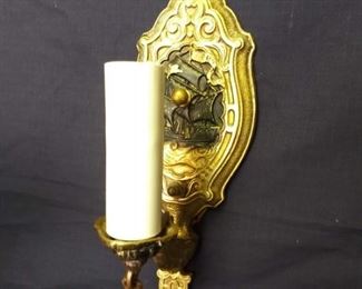 Electric Brass Wall Sconce