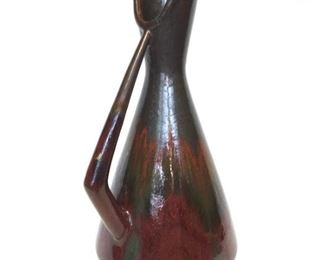 Glazed Pottery Pitcher Vase