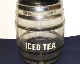 Ice Tea Glass Barrel Dispenser