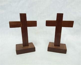 Pair of Wooden Crosses