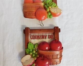 Pair of Kitchen Wall Plaques
