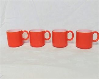 Retro Orange Mugs