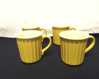 Retro Yellow Mugs