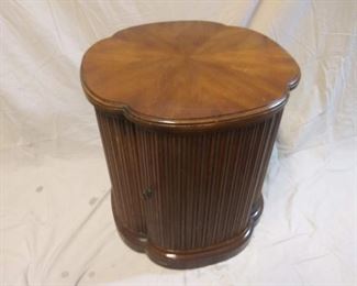 Round Side Table with Storage