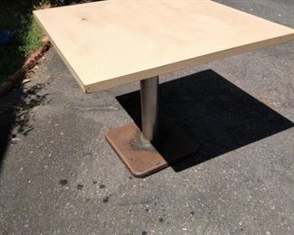 Small Kitchen Table with Metal Base