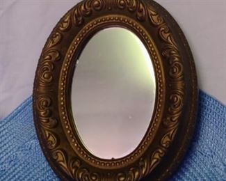 Small Oval Ornate Mirror