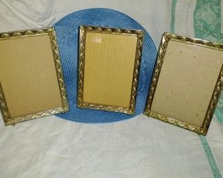 Vintage Picture Frames with Ball Feet