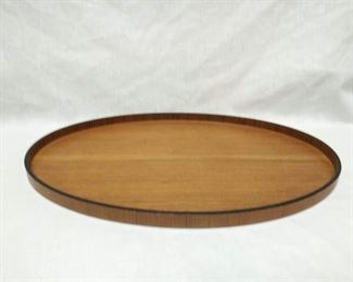 Wooden Oval Vanity Tray