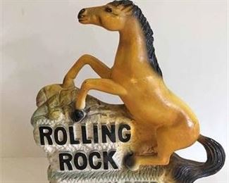 1970s Rolling Rock Chalkware