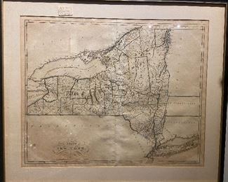 Early Map New York State  / Warnicke