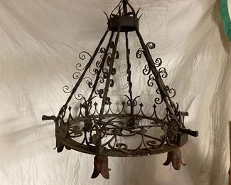 Hanging Wrought Iron Chandelier