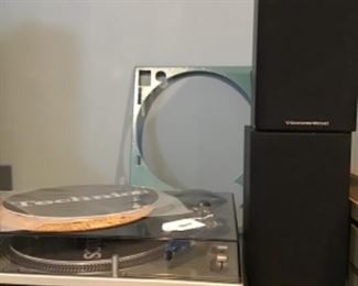 Techinics turntable and cerwin Vega LS-5 bookshelf speakers