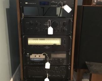 Vintage sansui stereo Equipment, pioneer HPM100 speakers