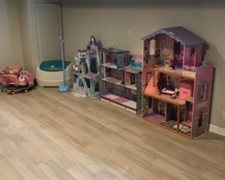 Doll houses and little tikes