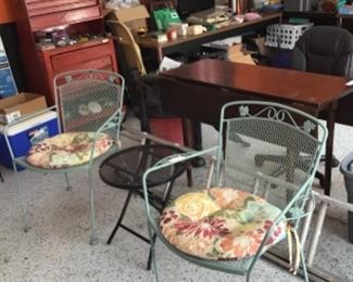 Patio furniture , large toolbox