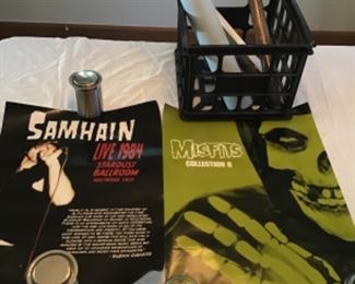 Misfits poster and other vintage band and movie posters